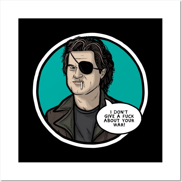 Snake Plissken Wall Art by Baddest Shirt Co.